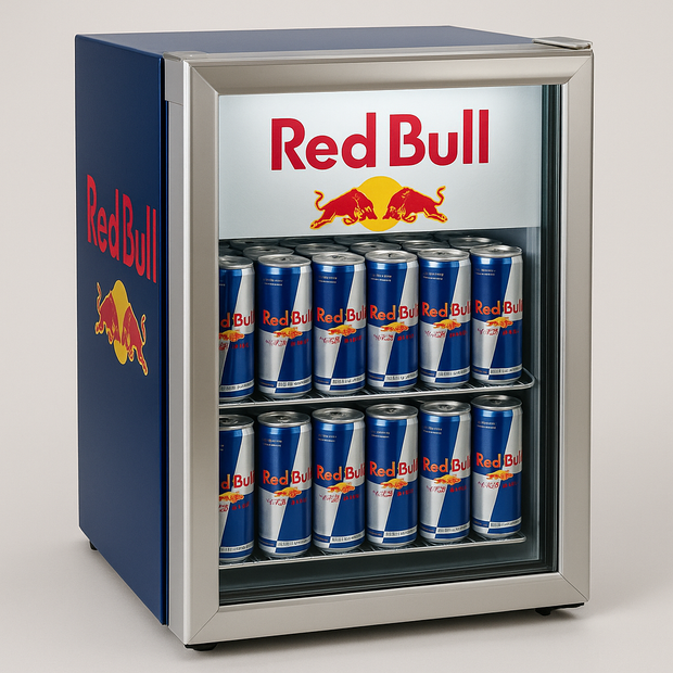 Red Bull Mini Fridge + 24 Cans – Limited Edition Bundle