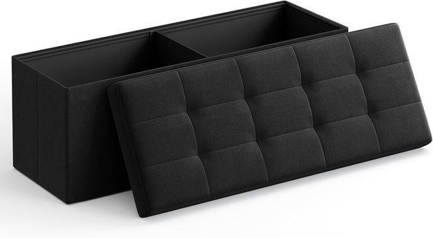 Folding Storage Footstool – Versatile Ottoman & Storage