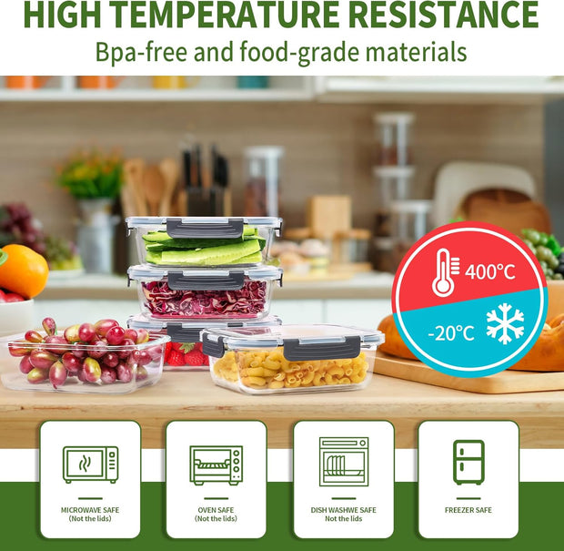 Skroam 36OZ Glass Food Storage