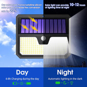 Solar Outdoor Security Lights – Motion Sensor LED Lights (4-Pack)