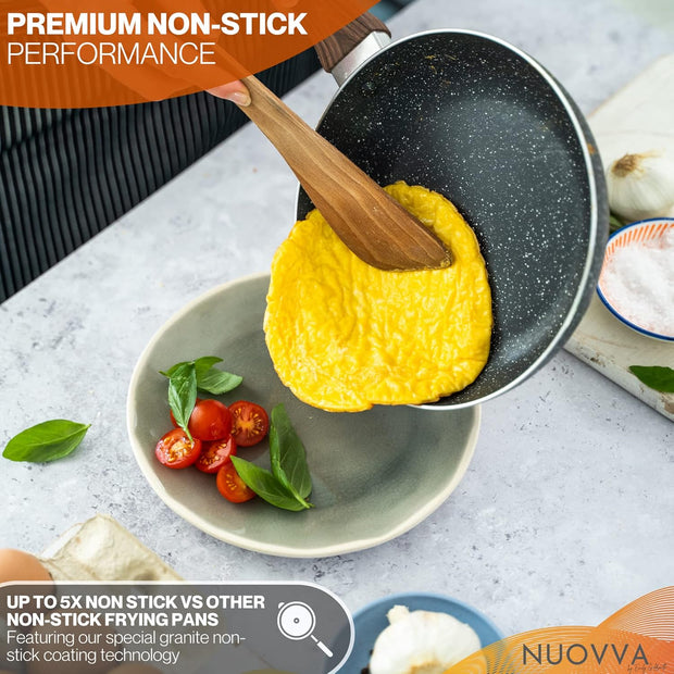 Non-Stick Marble Pots & Pans Set – Pro-Grade Cookware