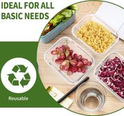 Skroam 36OZ Glass Food Storage