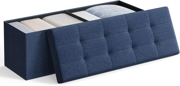 Folding Storage Footstool – Versatile Ottoman & Storage