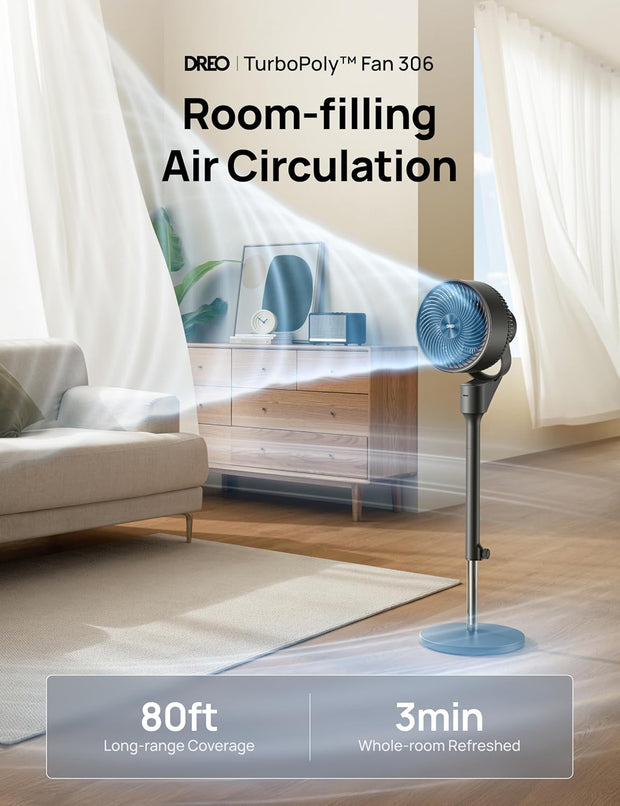 Adjustable Oscillating Pedestal Fan
