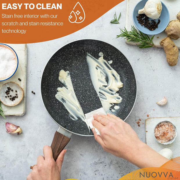 Non-Stick Marble Pots & Pans Set – Pro-Grade Cookware